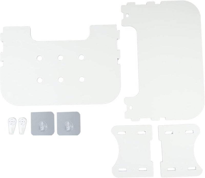 Wall Mounted Cable Box Cover Hider TV Shelf For Router DVD Player 30cm Semicircle - Image 3